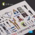1/72 F.2A Lighting Interior parts (3D decals) for Airfix kit 1/72 F.2A Lighting Interior parts (3D decals) for Airfix kit