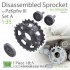 1/35 PzKpfw III Disassembled Sprocket Set A for Dragon kit (1pc)