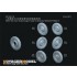 1/35 WWII German Kubelwagen Type 82 Standar Wheels Pattern 3 1/35 WWII German Kubelwagen Type 82 Standar Wheels Pattern 3