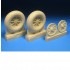 1/24 Grumman F6F Hellcat Diamond Tread Wheels for Airfix kits
