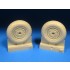 1/24 Grumman F6F Hellcat Diamond Tread Wheels for Airfix kits