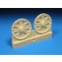 1/24 Grumman F6F Hellcat Diamond Tread Wheels for Airfix kits