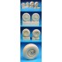 1/32 Messerschmitt Me 262 Main, Ribbed Hub Nose Wheels for Hasegawa/Trumpeter/Revell kits