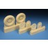 1/32 Grumman F8F-1 Bearcat Early Main Wheels for Trumpeter kit (2 wheels)