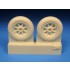 1/32 Grumman F8F-1 Bearcat Early Main Wheels for Trumpeter kit (2 wheels)