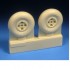 1/32 Hawker Hurricane 4 Slot Mainwheels for Fly/Pacific Coast Models