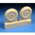 1/32 Hawker Hurricane 4 Slot Mainwheels for Fly/Pacific Coast Models