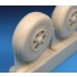 1/48 Grumman Tracker Early Main Wheels Set (2 Resin Wheels)