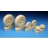 1/48 Mikoyan MiG-25 Foxbat Main and Nose Wheels Set for Kitty Hawk kit
