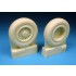 1/48 Mikoyan MiG-25 Foxbat Main and Nose Wheels Set for Kitty Hawk kit