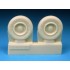 1/48 Mikoyan MiG-25 Foxbat Main and Nose Wheels Set for Kitty Hawk kit