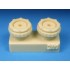 1/48 Mikoyan MiG-25 Foxbat Main and Nose Wheels Set for Kitty Hawk kit