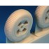 1/48 Sea Fury Block Tread Main Wheels for Airfix kits