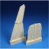 1/48 Messerschmitt Bf 109G-6 Horizontal Tailplanes w/Separate Elevators for Tamiya kits