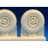 1/48 Ta 152H Main Wheels for Trimaster/Dragon/Zokei-Mura Ta-152 kits