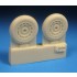 1/48 Fw 190A-6 - A-9 F/D Mainwheels w/Ribbed Tyres for Eduard/Hasegawa/Tamiya/Dragon.etc