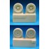 1/72 Messerschmitt Bf 109B/C/D/E Main Wheels for Airfix/Tamiya/ICM/Academy/Hasegawa..