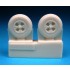 1/72 British 4-Slot 32inch Main Wheels - Block Tread (2 Wheels)