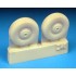 1/72 Bristol Beaufighter Early Wheels Set - Treaded Tyres (2 Resin Wheels)