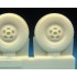 1/72 Bristol Beaufighter Early Wheels Set - Treaded Tyres (2 Resin Wheels)