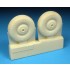 1/72 Bristol Beaufighter Late Wheels Set - Treaded Tyres (2 Resin Wheels)