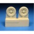 1/72 Messerschmitt Bf 109E/F Mainwheels with Ribbed Tyres for Me/Bf 109E/F kits