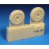 1/72 Spitfire Mk. I - IX Five Slot Covered Mainwheels for Airfix/Tamiya/Eduard kits