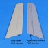 1/48 North American FJ-2 Fury Corrected Tail Surfaces for Kitty Hawk kits