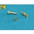 Turned Imitation of Hexagonal Bolts (15pcs, 1.6 x 4mm) & Nuts (10pcs, 1.6mm)