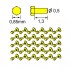 1/16 Turned Imitation of Hexagonal Bolts (0.85x1.30mm, 30pcs)