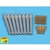 1/350 Set of Barrels for HMS Warspite Battleship 15" Mk.I x8; 6" Mk.XII x8; 4" Mk.XVI x8