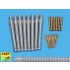 1/350 Set of Barrels for HMS Warspite Battleship 15" Mk.I x8; 6" Mk.XII x8; 4" Mk.XVI x8