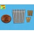 1/350 Set of Barrels for HMS Warspite Battleship 15" Mk.I x8; 6" Mk.XII x8; 4" Mk.XVI x8