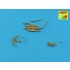 1/350 Royal Navy Aircraft Carrier Barrels Set (QF Mk I+QF 2-pdr Mark VIII+Vickers Mk III)