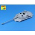 1/35 Soviet JS-7 Heavy Tank Armament w/Long Muzzle Brake (1x 130mm, 2x 14.5mm, 6x 7.62mm)