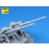 1/35 German 128mm L/61 Barrels for Anti-Aircraft 12.8cm FlaK 40 Zwilling for Takom kit