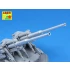 1/35 German 128mm L/61 Barrels for Anti-Aircraft 12.8cm FlaK 40 Zwilling for Takom kit