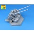 1/35 German 128mm L/61 Barrels for Anti-Aircraft 12.8cm FlaK 40 Zwilling for Takom kit