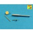 1/35 Barrels Set for Soviet Tank T-50 for Hobby Boss kit (1x 45mm 20K, 2x 7.62mm DT)