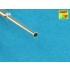 1/35 Barrels Set for Soviet Tank T-50 for Hobby Boss kit (1x 45mm 20K, 2x 7.62mm DT)