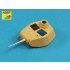 1/35 Barrels Set for Soviet Tank T-50 for Hobby Boss kit (1x 45mm 20K, 2x 7.62mm DT)