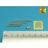 1/35 Russian ZPU-2/4 14.5mm Machine Guns KPVT Barrels Set (2pcs)