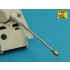 1/35 Tiger B Porsche Turret-late 8.8cm KwK 43/3 L/71 Gun Barrel for Hobby Boss kits