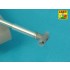1/35 M47/M48A3 Patton 90mm M36 Gun Barrel w/T-Shaped Muzzle Brake for Takom/Tamiya/Dragon