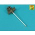 1/35 M36 90mm M3 Barrel with Thread Protector for Tamiya kits