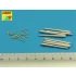 1/400 Barrels Set for Royal Navy Battleship Hood (8x 381mm, 14x 102 mm)