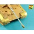 1/48 German King Tiger Porsche Turret 8.8cm KwK 43/3 L/71 Late (2 parts) Gun Barrel for Tamiya kits