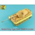 1/48 German King Tiger Porsche Turret 8.8cm KwK 43/3 L/71 Late (2 parts) Gun Barrel for Tamiya kits