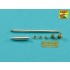 1/48 German King Tiger Porsche Turret 8.8cm KwK 43/3 L/71 Late (2 parts) Gun Barrel for Tamiya kits