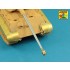 1/48 German King Tiger Porsche Turret 8.8cm Kw.K 43/2 L/71 Gun Barrel for Tamiya kits